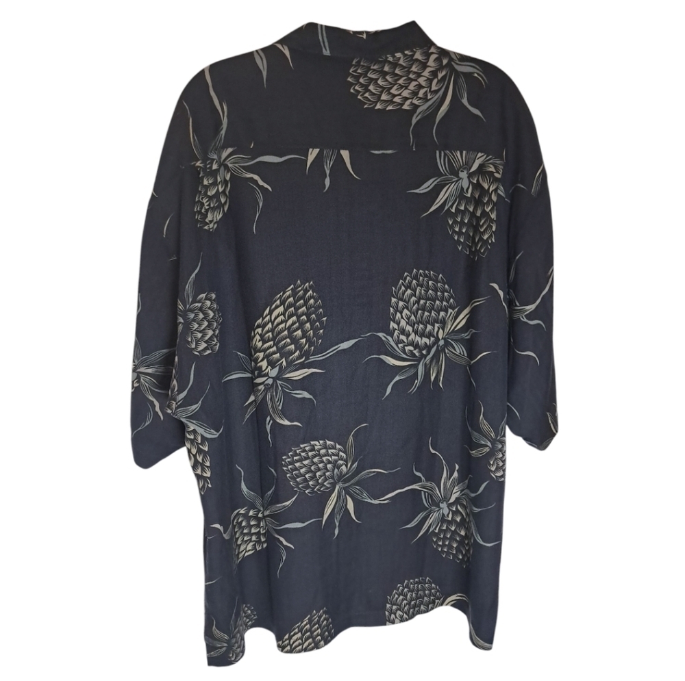 Tommy Bahama Men's Luxe Silk Camp Shirt with Tropical Print Size XL - Picture 14 of 16